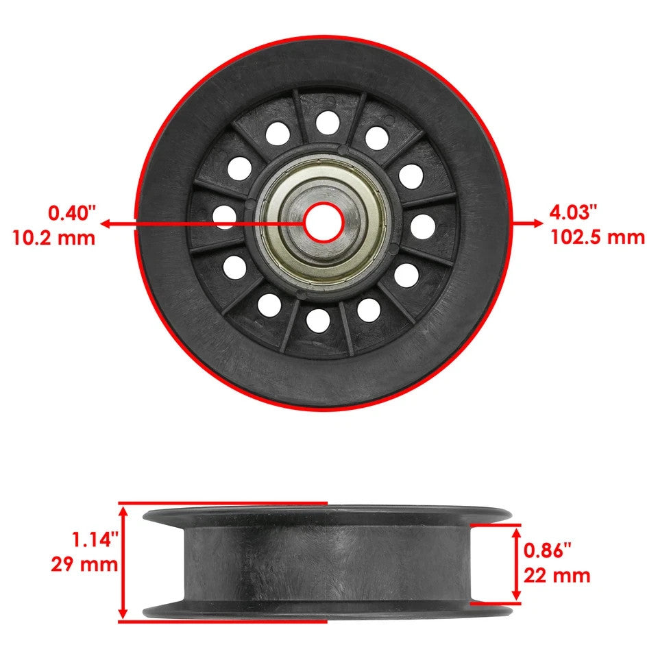 Caltric Flat Idler Pulley For Simplicity 2691331-00 2691331-01  42"  1728000SM