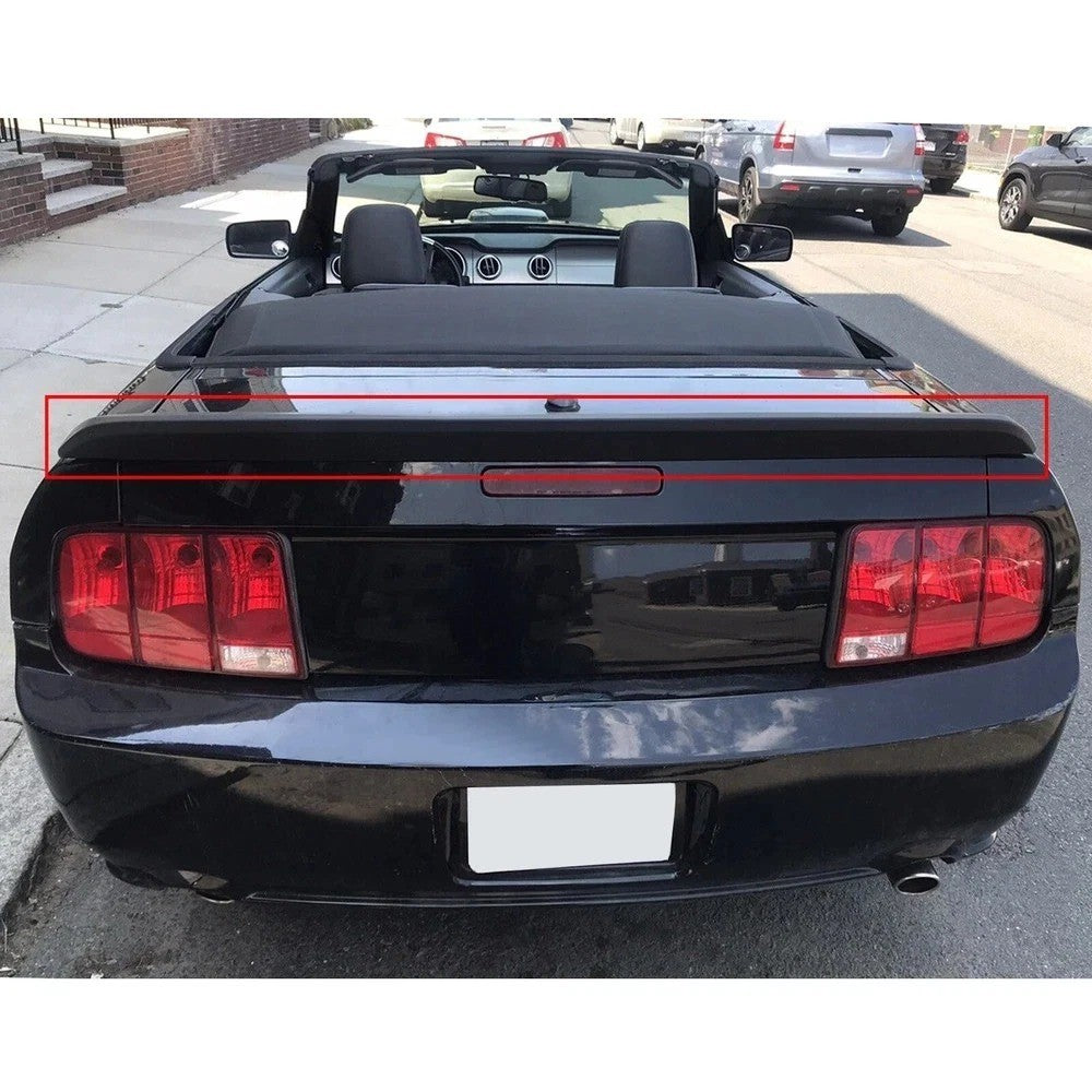 Rear Trunk Spoiler Fits Ford Mustang 2005-2009 GT500 DuckTail Style Wing Black