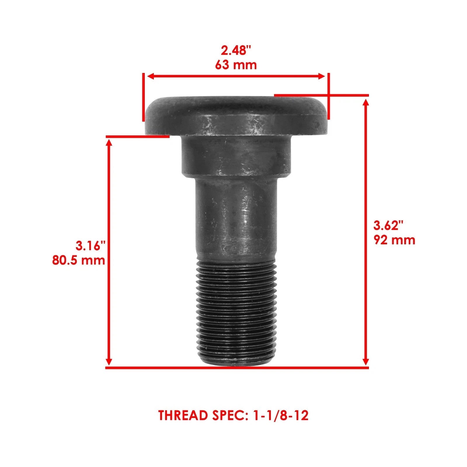 Caltric 63607 68237 7919BH Blade Bolt Kit For Bush Hog 105 1050HS 1050R 109 1109