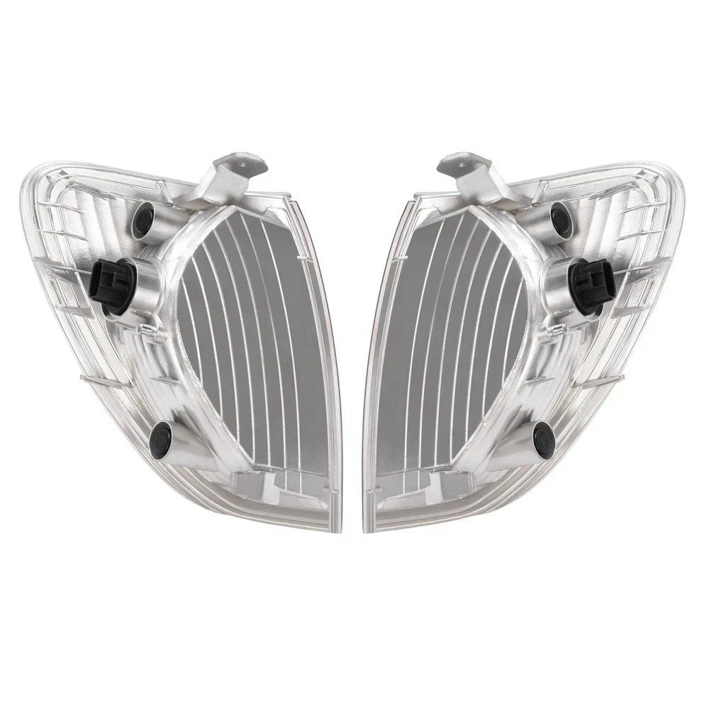 Chrome Amber For Land Cruiser 1998-2004 Corner Lights Signal Marker Lamps Pair
