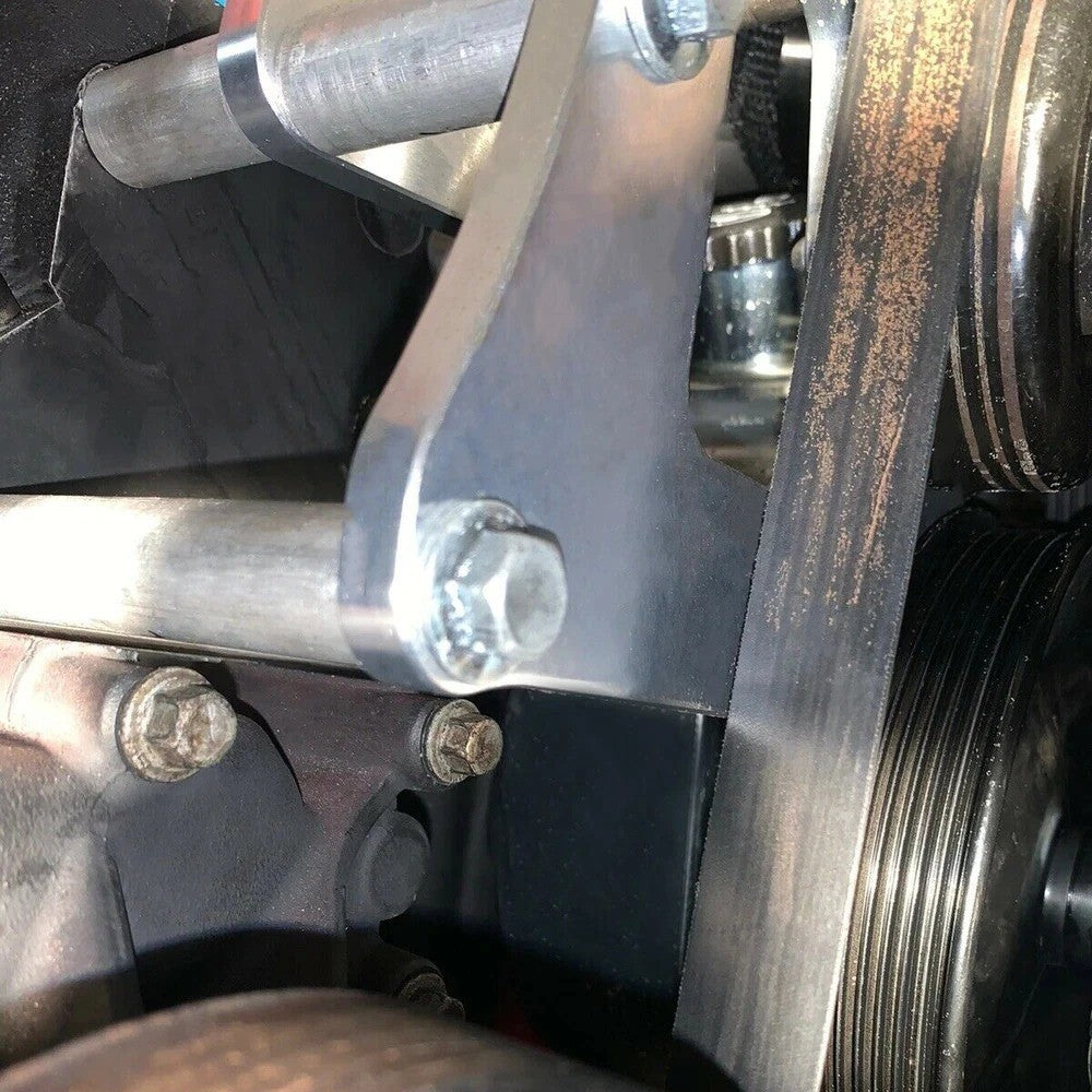 HECASA For LS Engine Serpentine Bracket Power Steering Pump Swap Conversion
