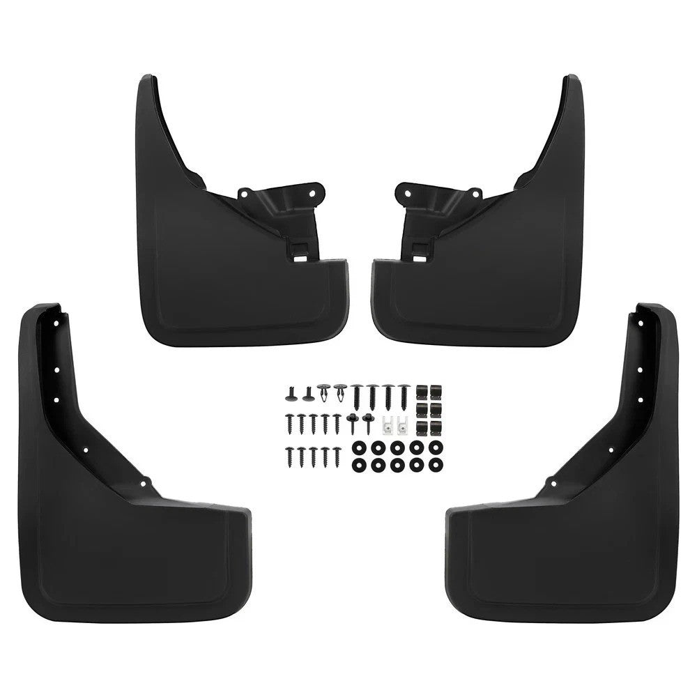 4Pcs Black PP Front & Rear Mud Flaps Splash Guards For Ford Bronco 2021-2024 New