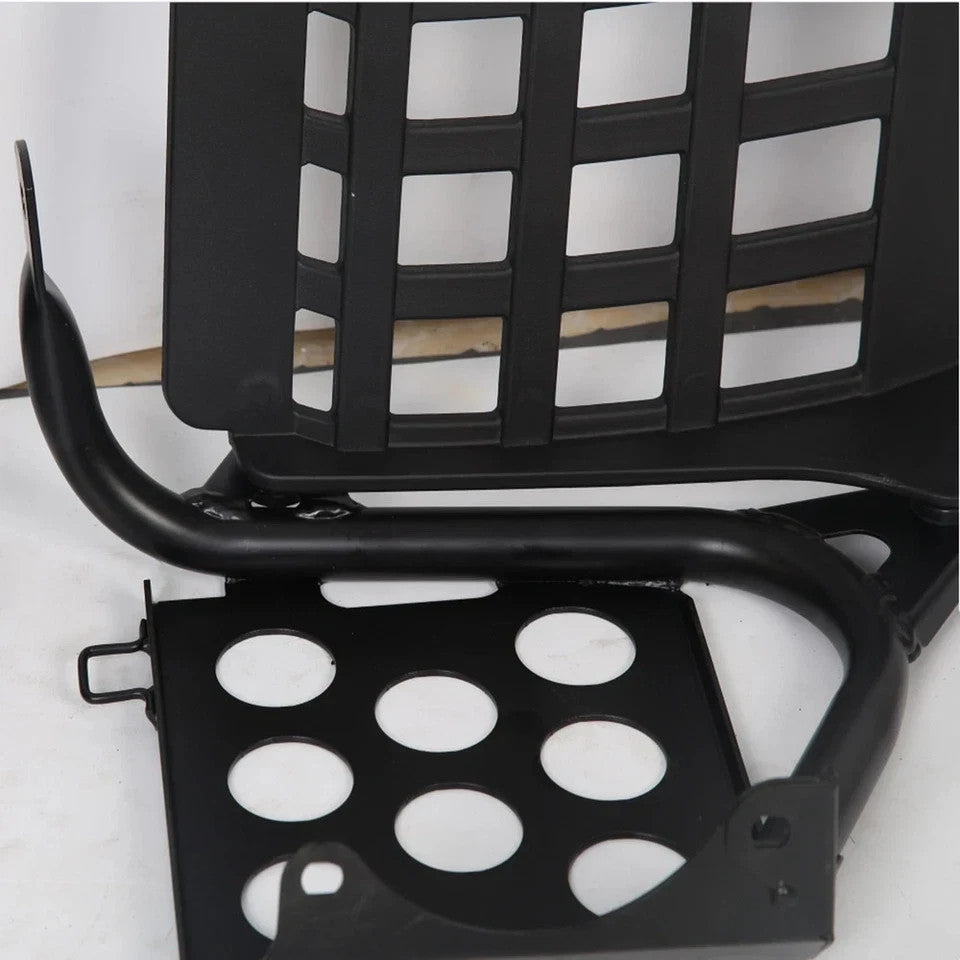 Black Heel Guards Footrest Fit Yamaha 87-06 Banshee 350 Left + Right Nerf Bars