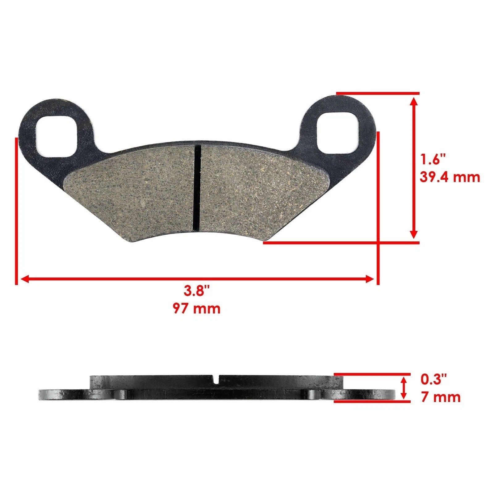 Front And Rear Brake Pads for Polaris RZR S 800 EFI 2009-2014