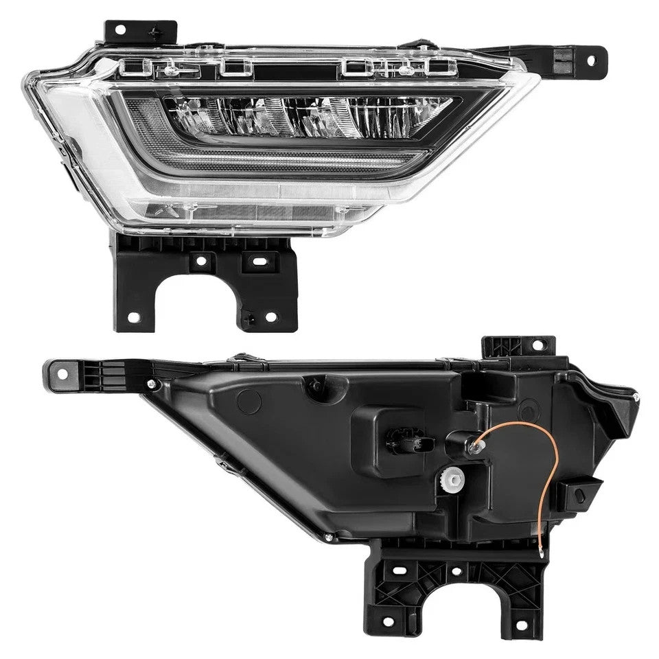 Front LED Fog Lights For Ford F150 F-150 XL 2021 2022 2023 W/Amber Turn Signal