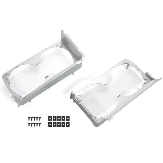 For 1971-1972 Oldsmobile Cutlass 442 Driver & Passenger Side Headlamp Housings