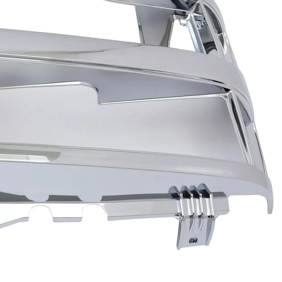 HECASA Chrome Grille For 1988-1993 Chevy Chevrolet C K 1500 2500 3500 Silverado