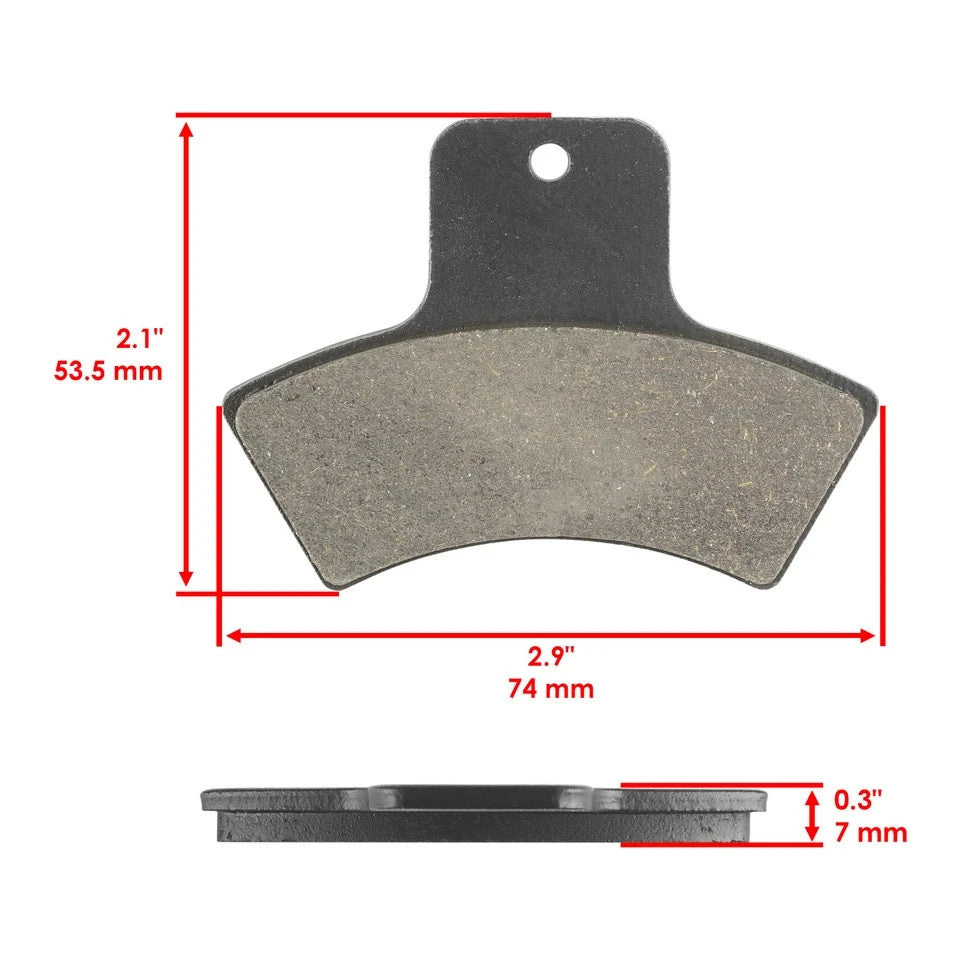 Front Rear Brake Pads for Polaris Sportsman 500 4X4 EBS 1998 99 2000 2001 2002
