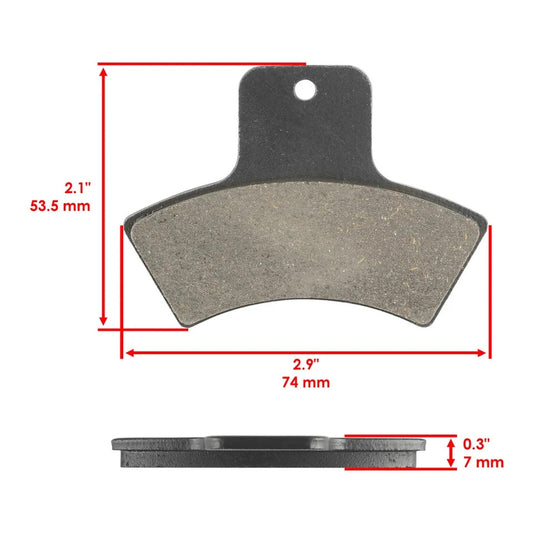 Front Rear Brake Pads for Polaris Sportsman 500 4X4 EBS 1998 99 2000 2001 2002
