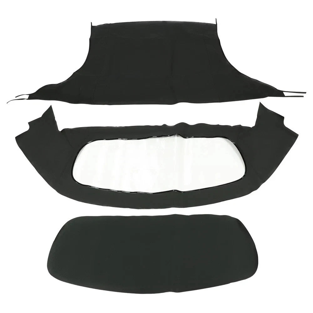 For Toyota Celica 1991-1993 92 Convertible Soft Top w/ Plastic Window Black Roof