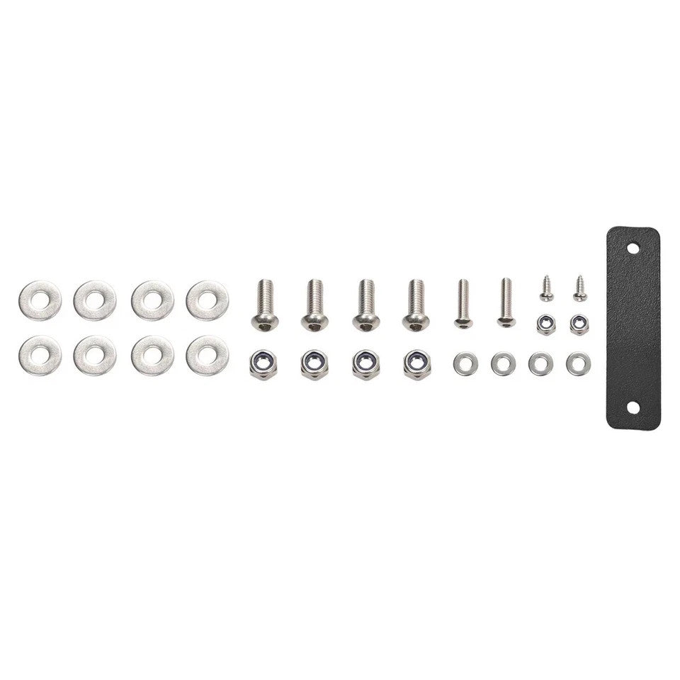 Fit Jeep Wrangler JK 07-18 Spare Tire Delete License Plate Bracket W/Brake Light