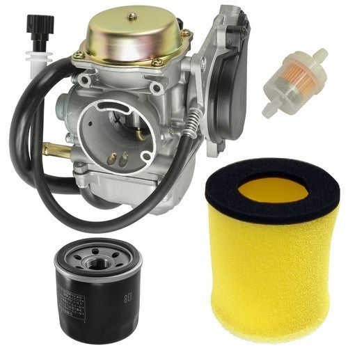 Caltric Air Filter & Carburetor Kit For Suzuki Eiger 400 LTF400F 2003-2007