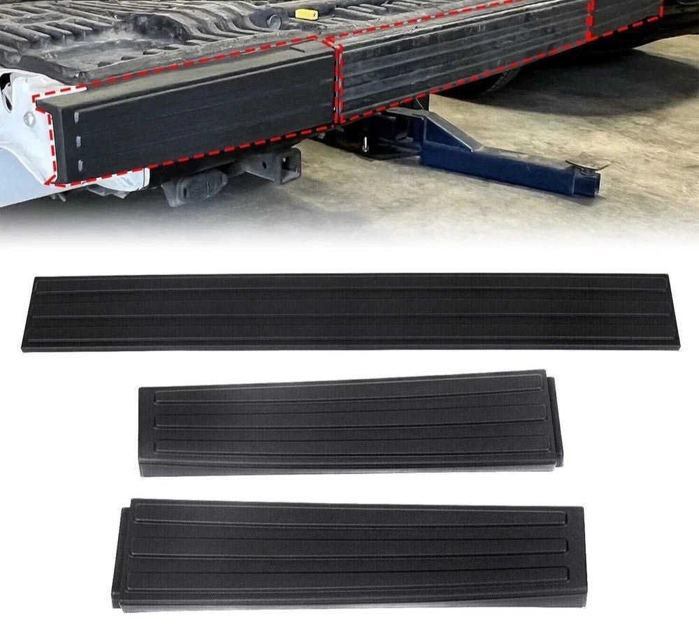 HECASA For 2009-2014 Ford F150 Flexible Flex Step Tailgate Molding Trim Black