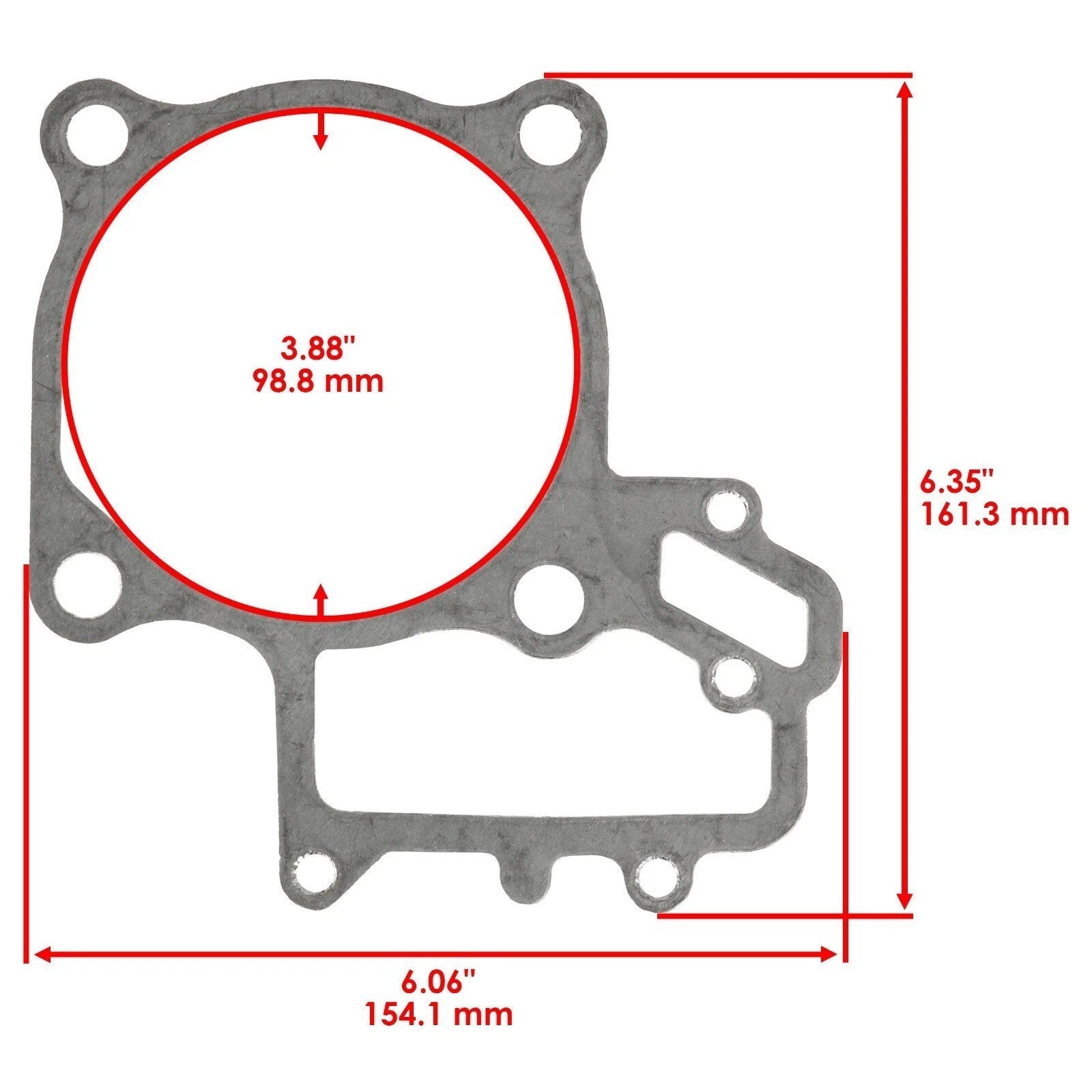 Cylinder Head and Base Gasket For Kawasaki Brute Force 750 KVF750 4x4I 2005-2026