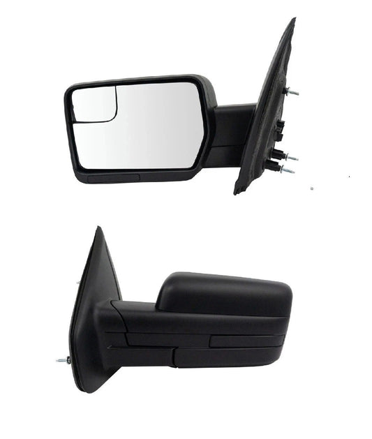 Mirror Power Textured Black Driver Side Left LH for 11-14 Ford F150 New