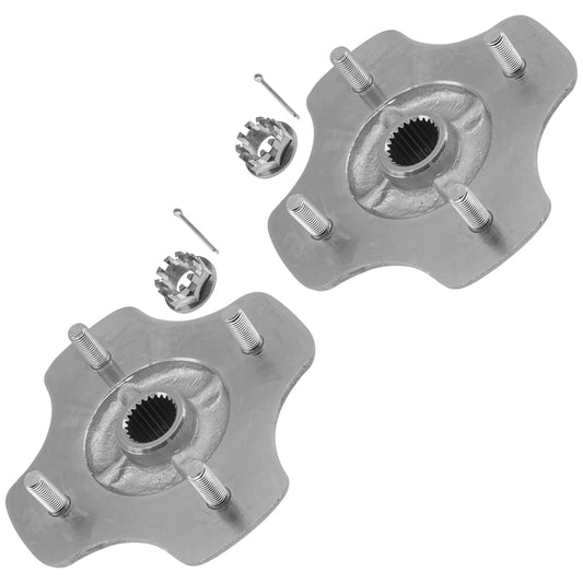 2 Rear Axle Wheel Hub W/Nut For Honda TRX420 Fpm TRX420FPE Rancher 420 4X4 09-13
