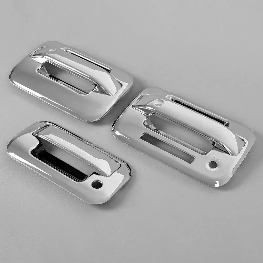 For 04-14 Ford F-150 F150 Chrome 2 Door Handle + Tailgate Handle Covers W/KeyPad