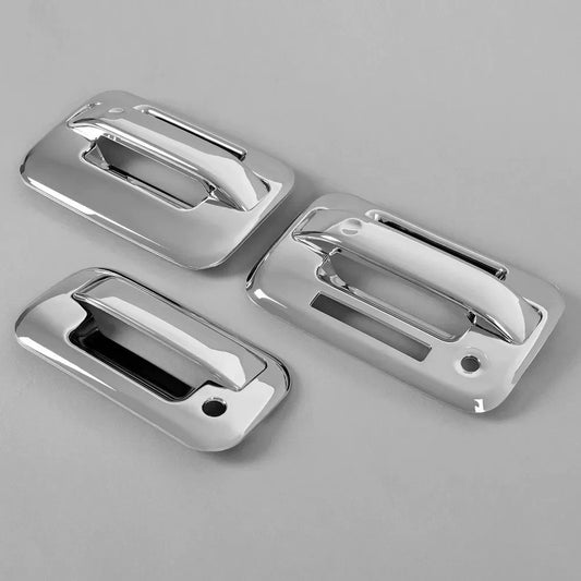 For 04-14 Ford F-150 F150 Chrome 2 Door Handle + Tailgate Handle Covers W/KeyPad