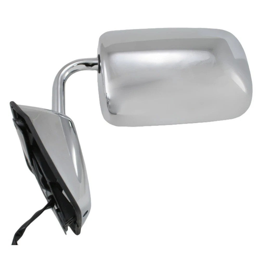Side View Mirrors Chrome Folding Power Pair Set for 88-93 Dodge Pickup Truck