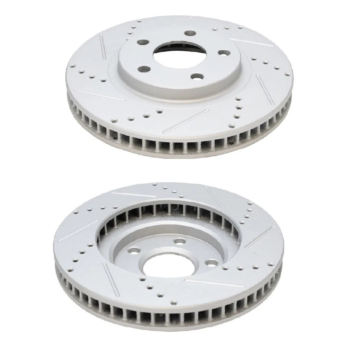 Brake Rotor & Ceramic Pad Front Drilled Slotted Set for Pontiac Chevy