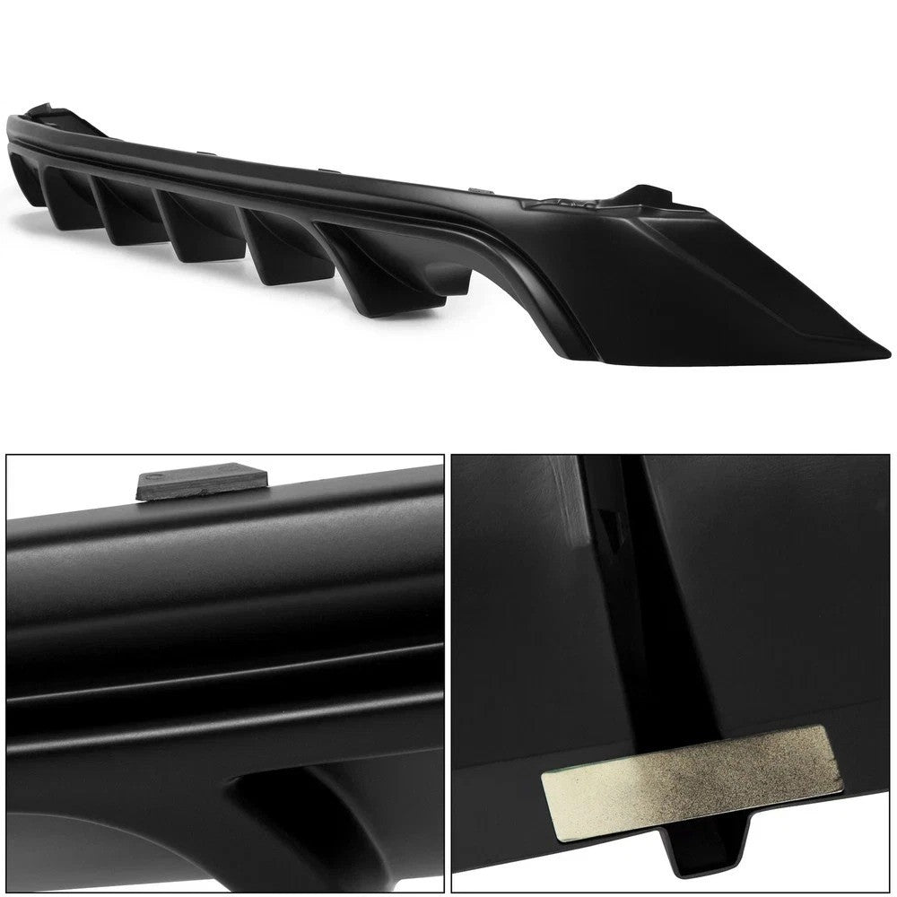 Rear Bumper Lip Diffuser Fits 2014-2016 Lexus IS250 IS350 IS200t Matte Black ABS