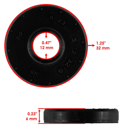 Clutch Cover Oil Seal For Yamaha Kodiak 400 YFM400 Hunter 2x4 4X4 2000 - 2004