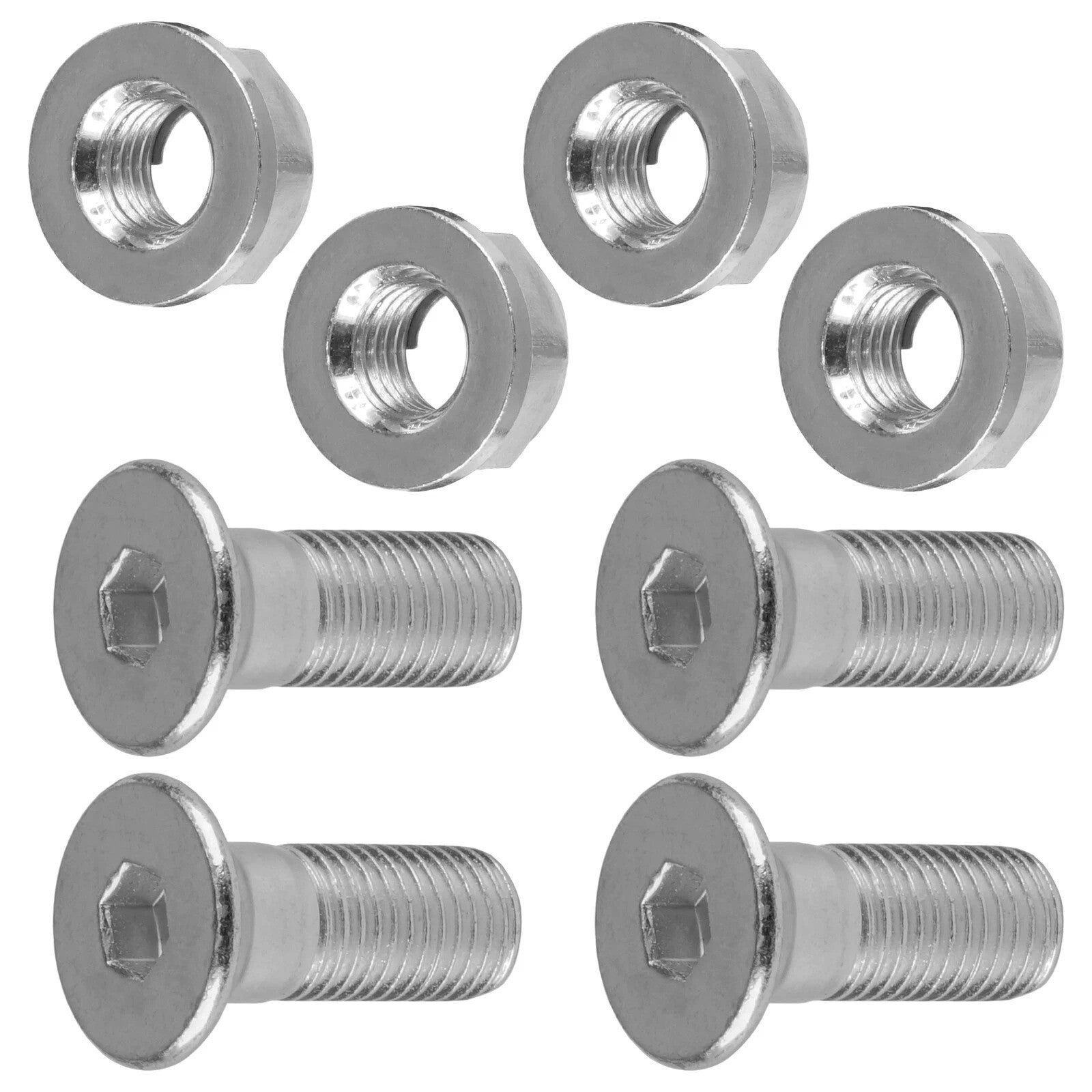 4x Rear Wheel Axle Sprocket Bolt & Nut For Honda ATC250R 1986