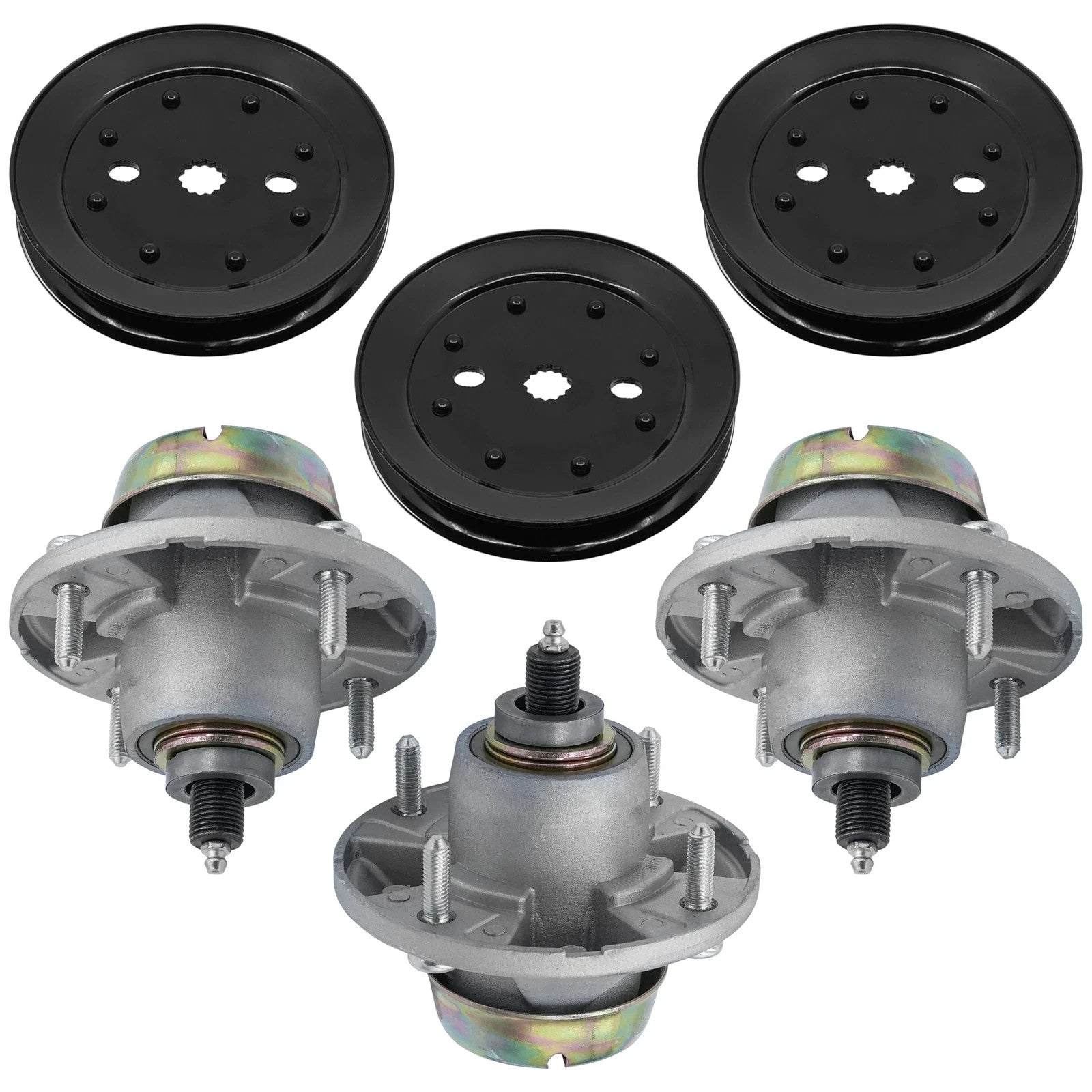 Blade Spindle Assy w/Pulley for John Deere X595 X700 X720 X728 X744 54" 62" / 3x