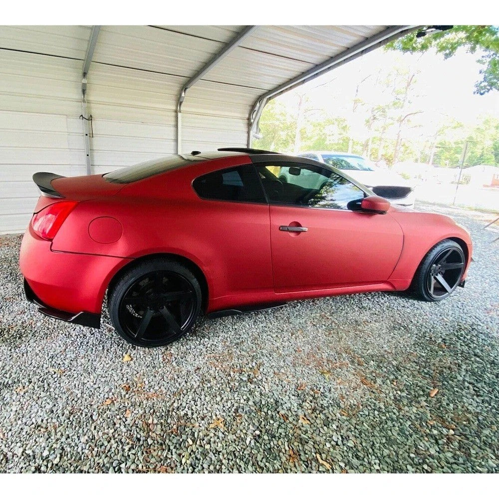 For Infiniti G35 Coupe 2003-2006 JDM Style 4-Fins Rear Bumper Lower Diffuser Lip