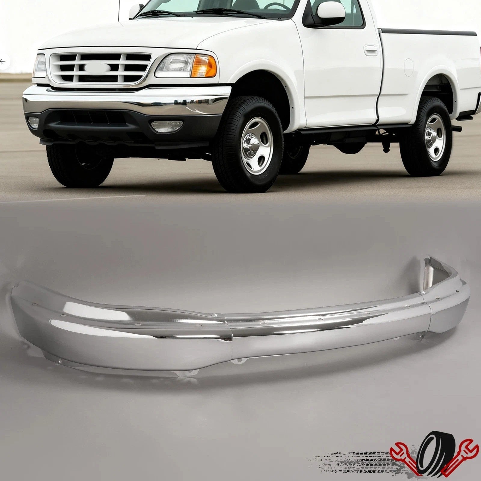 Front Bumper Face Bar For Ford F-150 99-03 Expedition 99-02 F-150 Heritage 2004