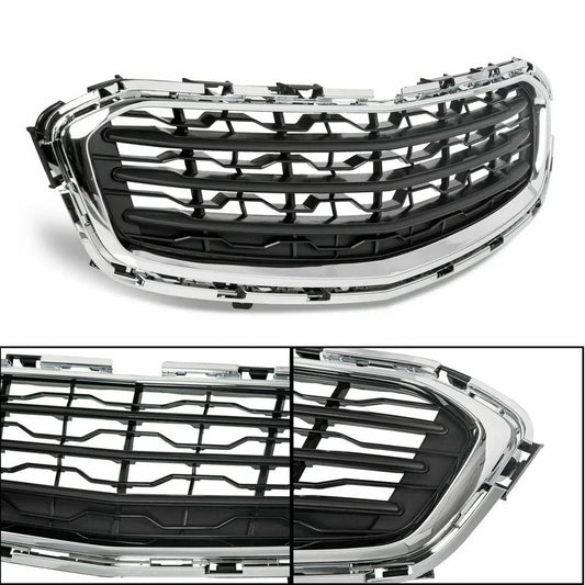For 2015 Chevrolet Chevy Cruze Black Front Lower Grille Assembly Chrome Molding