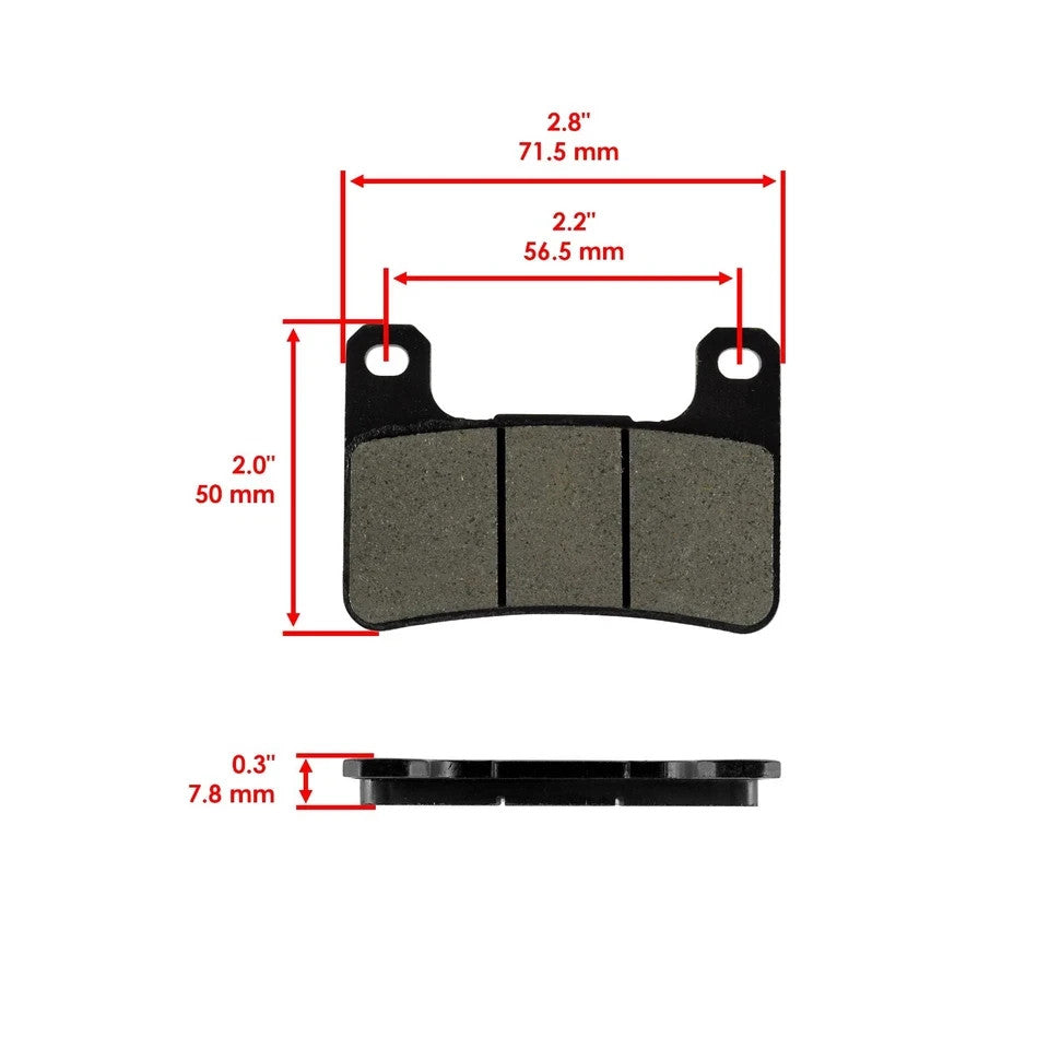 Front Rear Brake Pads for Kawasaki Ninja ZX-10R ZX10R ZX1000 ZX 1000 2011-2015