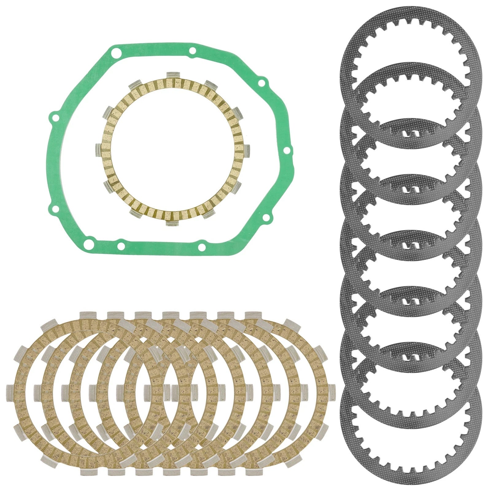Clutch Friction Steel Plates Gasket Kit for Suzuki Katana 600 GSX600F 1998-2006