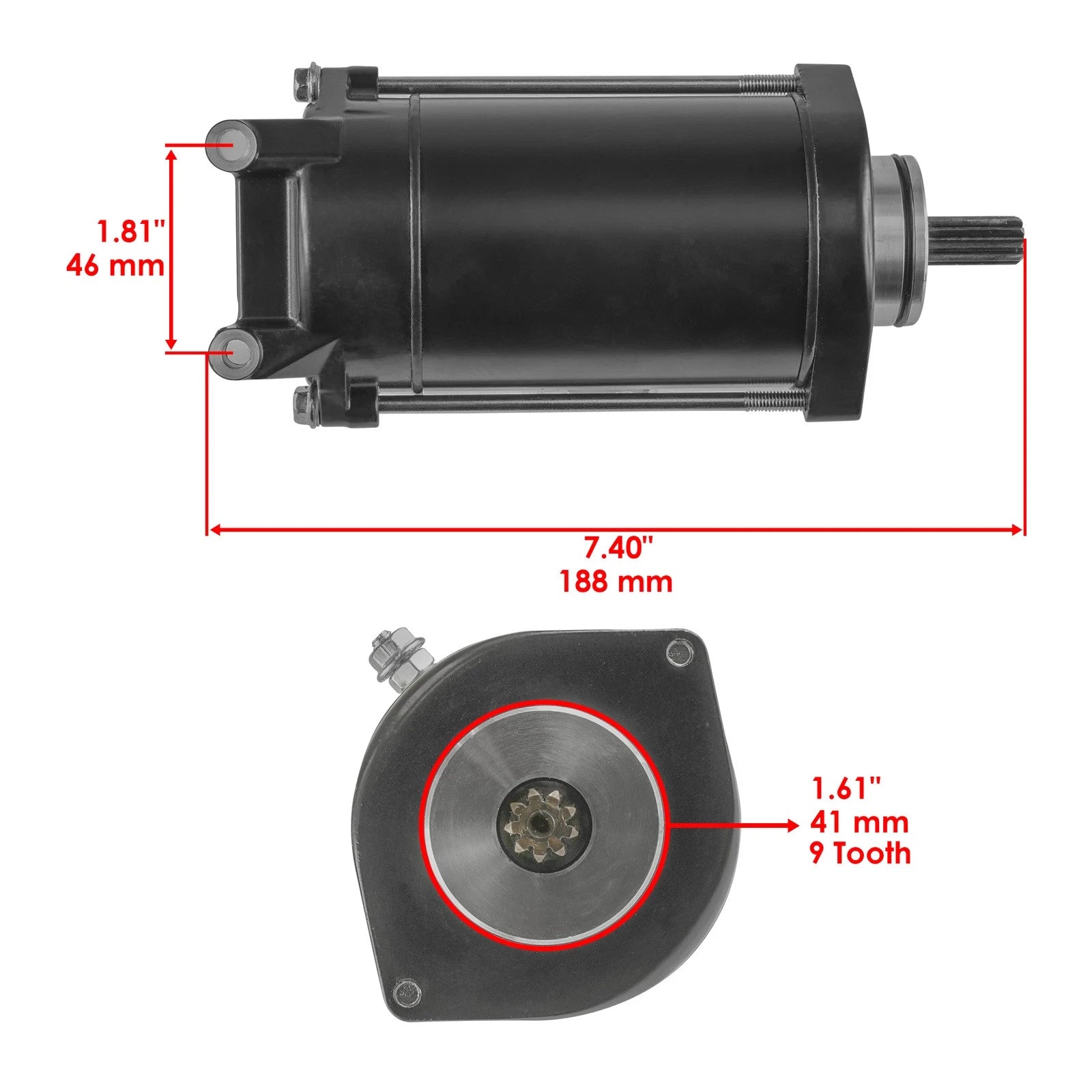Starter And Relay Solenoid for Kawasaki Vulcan 1500 VN1500 1996-2008