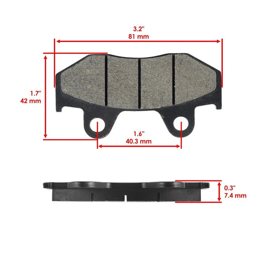 Brake Pads for Yamaha YFZ450 YFZ450R YFZ450X 2006-2019 Front Rear Brake Pads