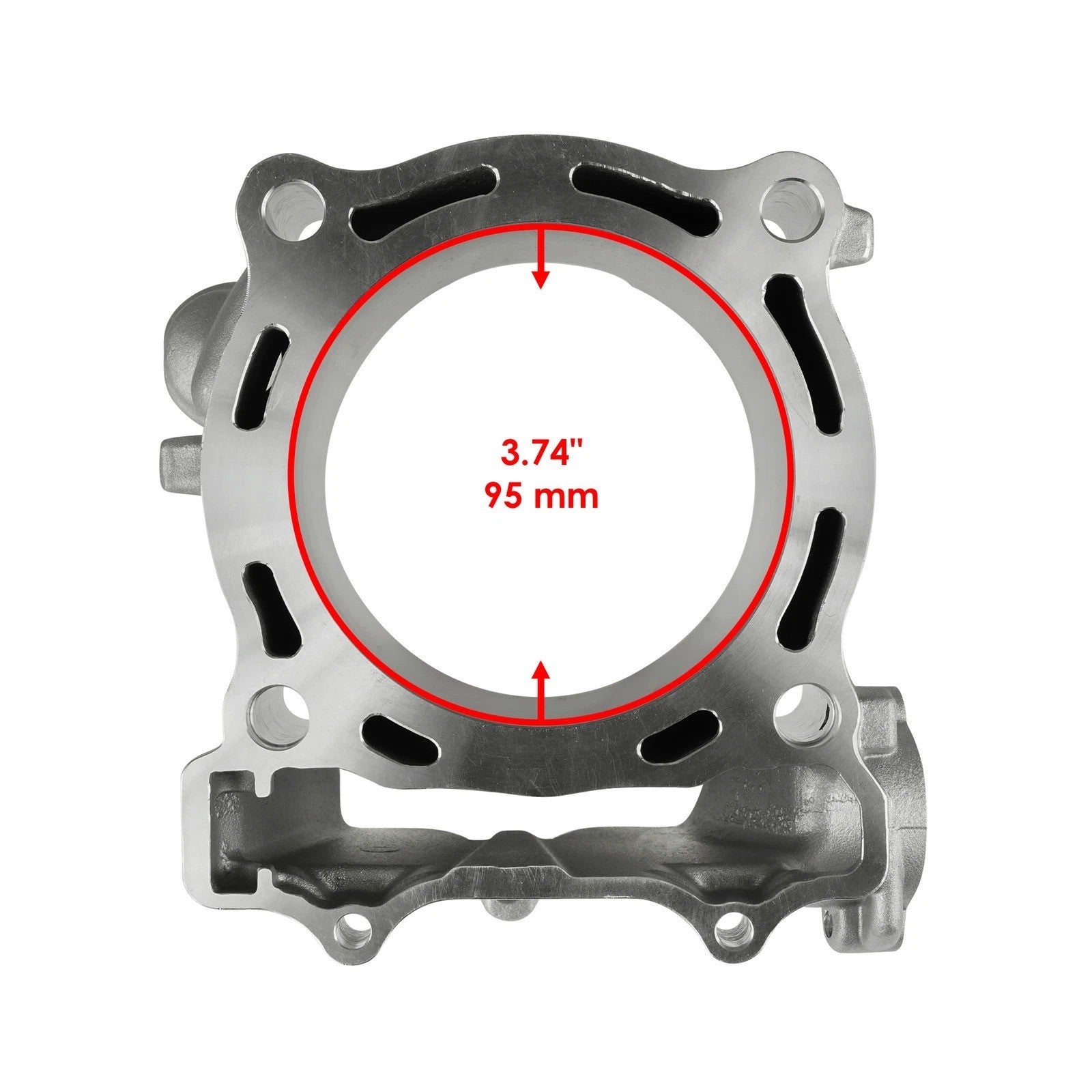 Cast Aluminium Cylinder Jug for Yamaha YFZ450 2004-2013 Standard Bore 95Mm