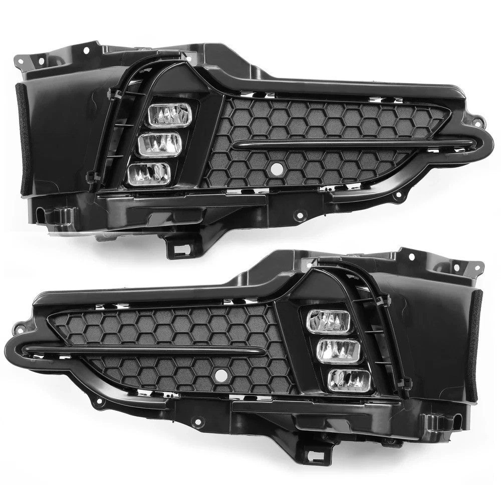 HECASA  LED Clear Fog Lights Lamps Kit LH & RH For 2017-2020 Acura MDX