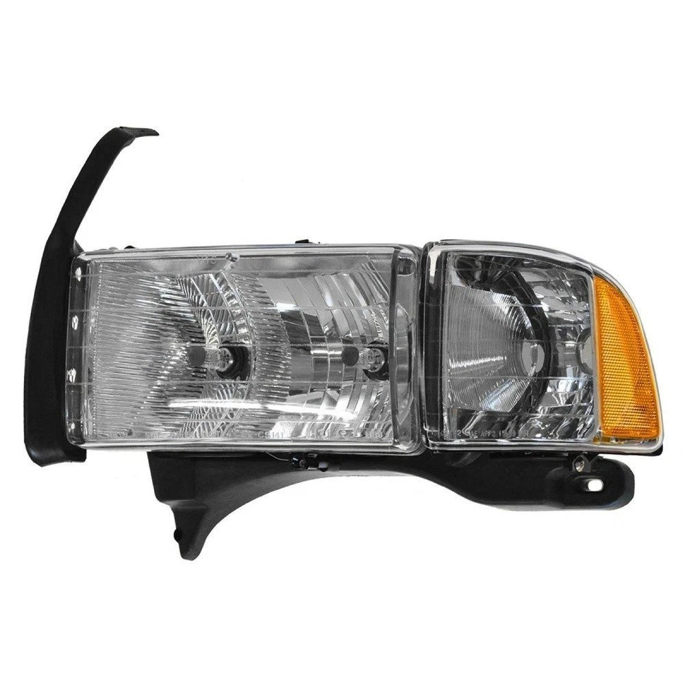 Headlight Assembly Set Fits 1999-2001 Dodge Ram 1500 1999-2002 Ram 2500 Ram 3500