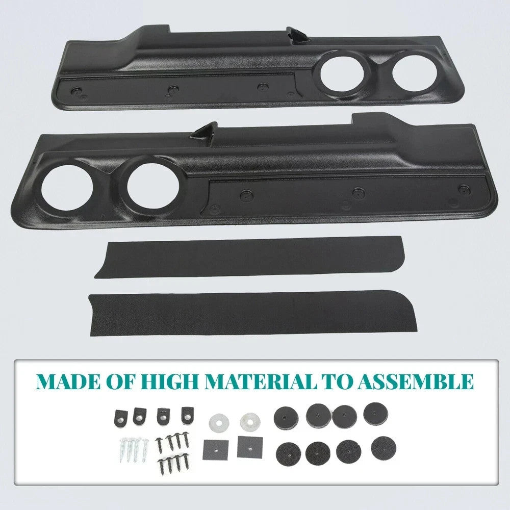For 78-88 Monte Carlo Malibu El Camino Cutlass Regal 2-Speaker Door Panel Set