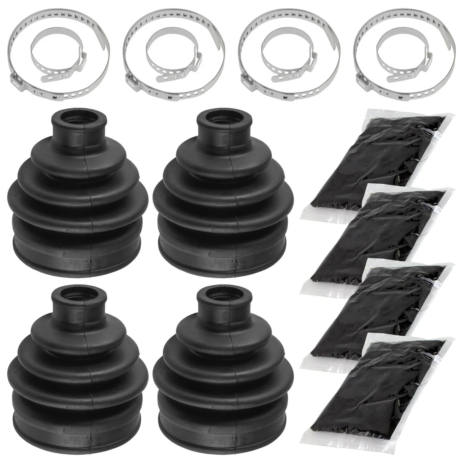 2 Rear Axle Outer And Inner CV Boot Kit for Suzuki LTA750X Kingquad 750 4X4 