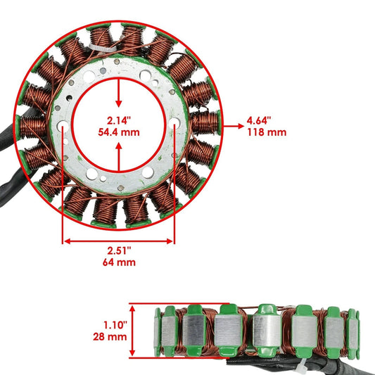 Stator for Honda 31120-MEG-003 Stator Generator Alternator Magneto / VT750C