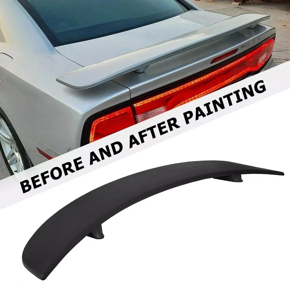 For 2011-2023 2018 Dodge Charger Rear Trunk ABS Factory Spoiler Wing Matte Black
