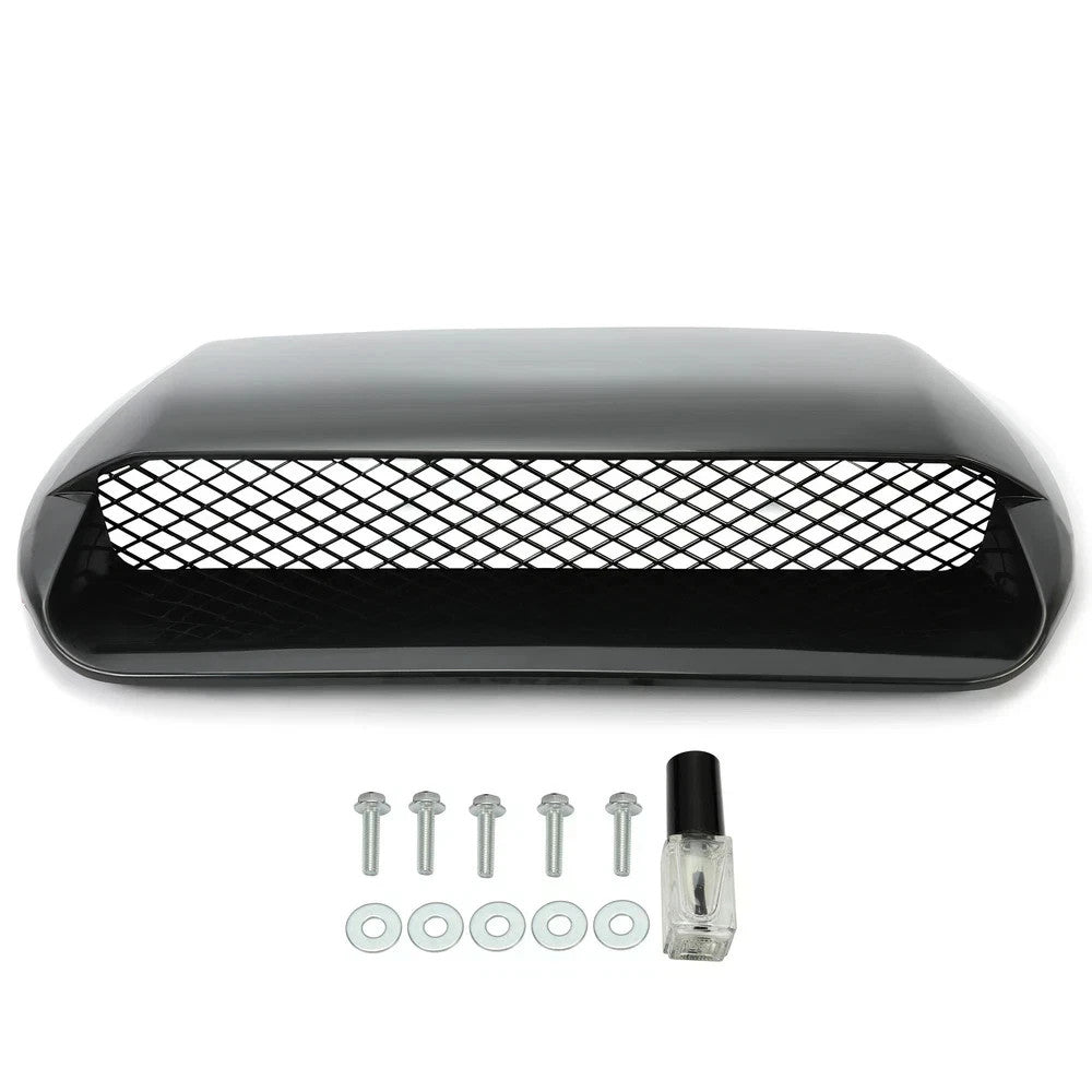 HECASA For 2015-2021 Subaru WRX STI Black Air Flow Hood Scoop Bonnet Vent NEW