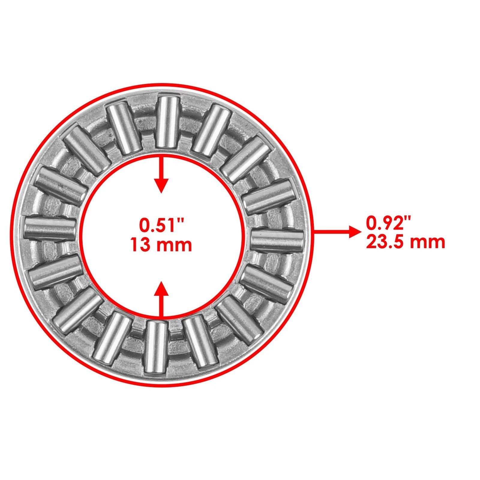 Front Differential Thrust Needle Bearing fits Polaris Magnum 330 2003-06 3233929