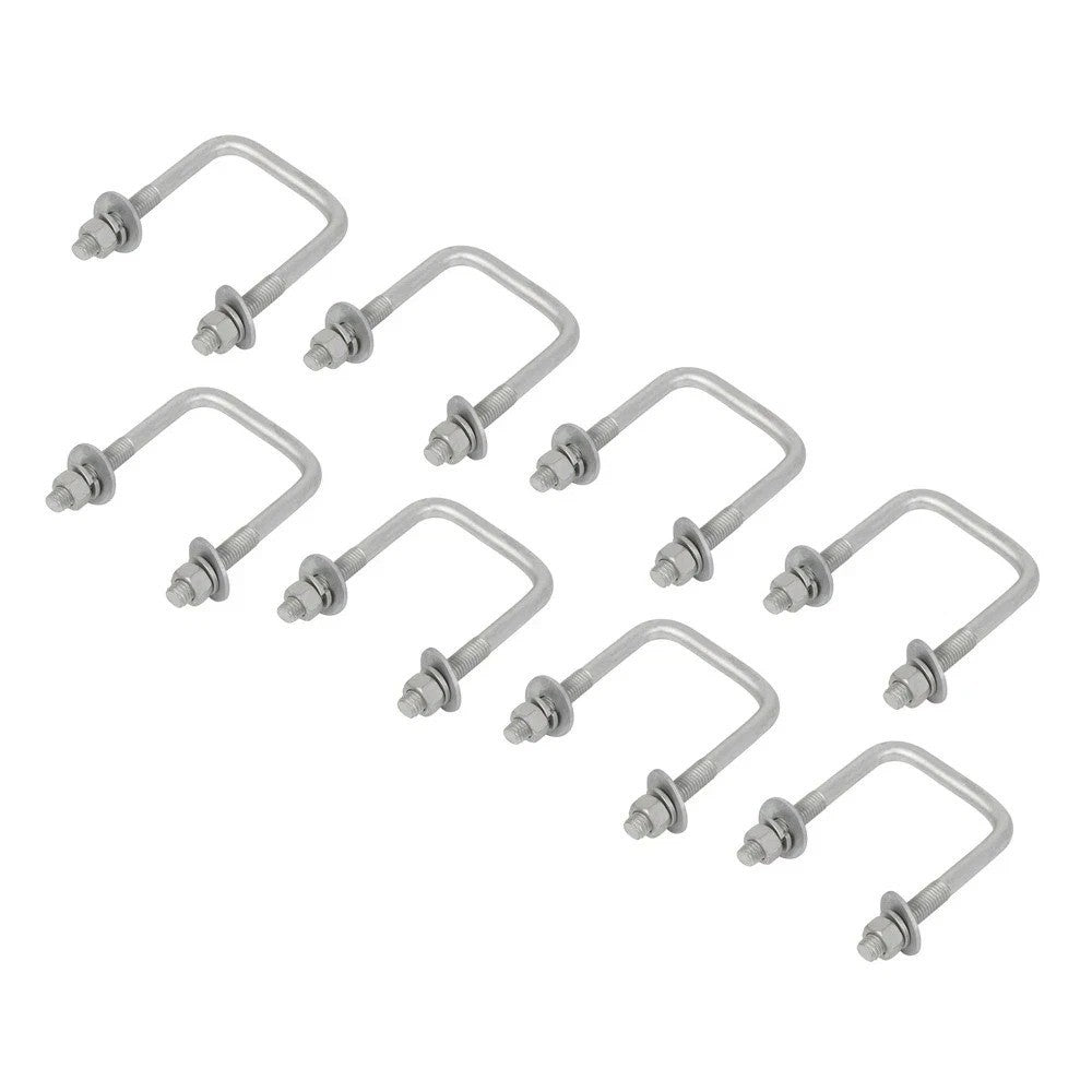 8 Trailer U-Bolts for Boat Trailer Square U Bolt 1/2"x3 1/16"x4 5/16"