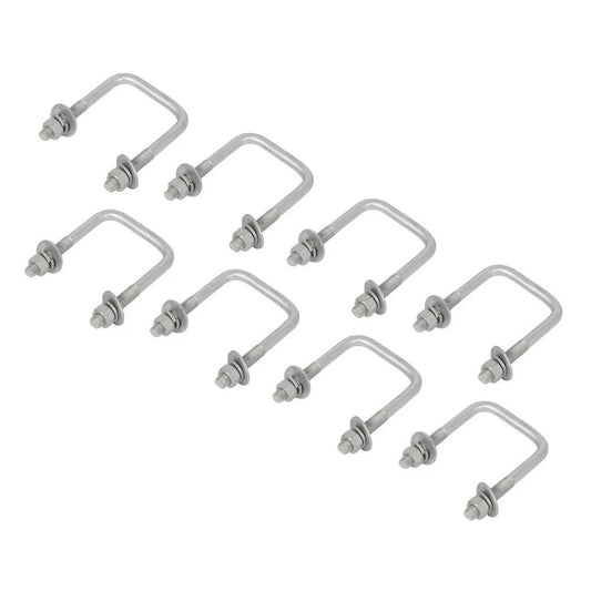 8 Trailer U-Bolts for Boat Trailer Square U Bolt 1/2"x3 1/16"x4 5/16"