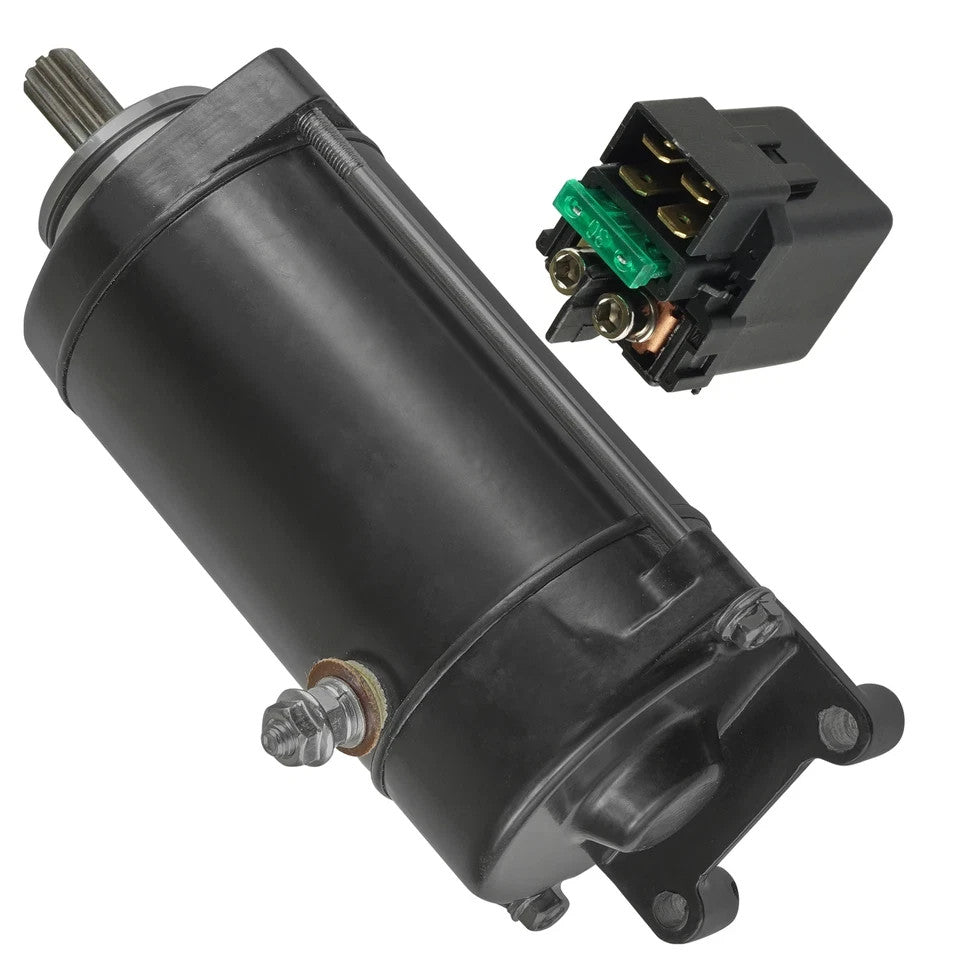 Starter And Relay Solenoid for Kawasaki Vulcan 1500 VN1500 1996-2008