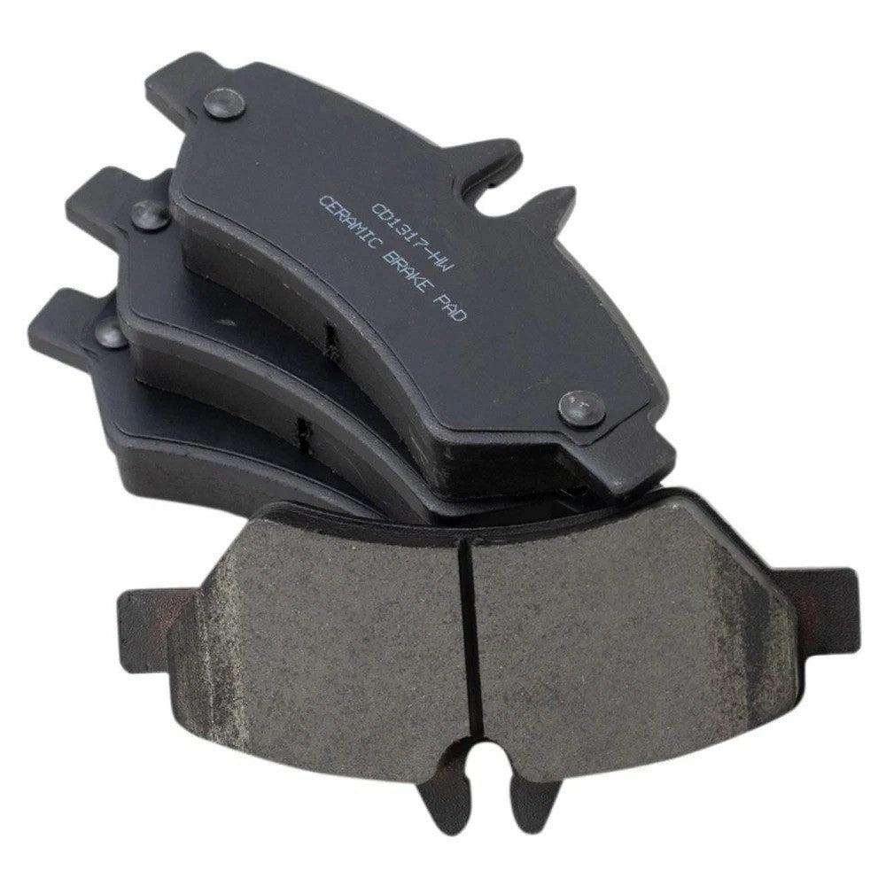 Front & Rear Ceramic Brake Pad & Coated Rotor Kit with Fluids for Sprinter