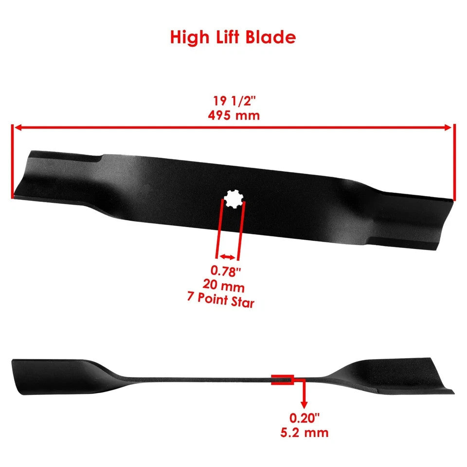 2 Blade Deck 38" fits John Deere LX172 LX173 LX176 LX178 LX186 AM141039 M153118