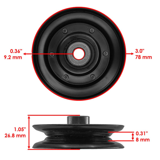Deck Belt V-Idler Pulley For Ayp Electrolux Husqvarna Hvgtk180Ar Lrh125 LTH13